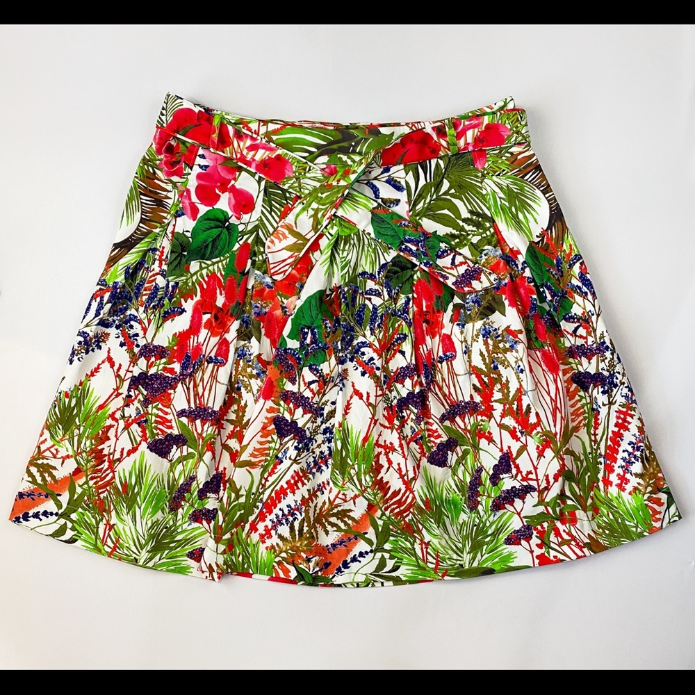Soft Surroundings pleated floral skirt
